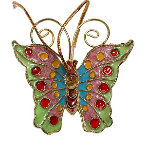 Schmetterling, Deko, Cloisonne Emaille, 0388